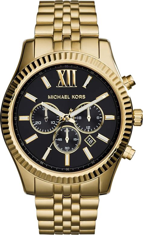 michael kors men's lexington gold tone watch mk8286|Michael Kors lexington.